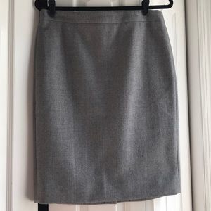 J Crew Factory - gray wool no.2 pencil skirt